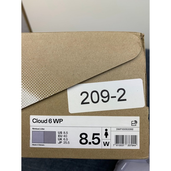 On Cloud 6 Waterproof Nimbus Lilac Womens Running Shoes 3WF10053392 Size 8.5 NEW - Picture 13 of 13